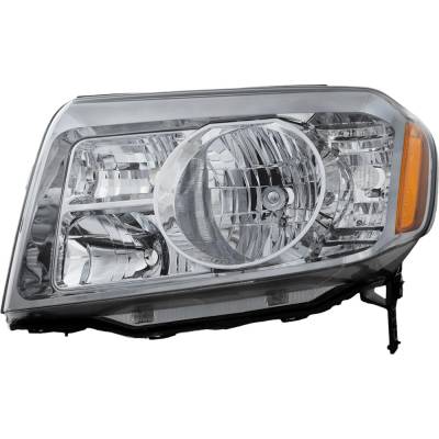 Headlight Compatible With 2009-2011 Honda Pilot 3.5L V6 J35z4/J35y4 Left Driver Side Halogen