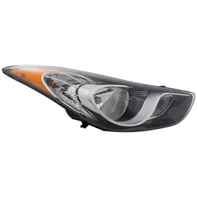 Rareelectrical - Headlight Compatible With 2011-2013 Hyundai Elantra 1.8L 2.0L I4 Nu Right Passenger Side Halogen - Image 2