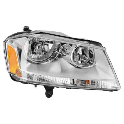 Rareelectrical - Headlight Compatible With 2008-2014 Dodge Avenger 2.4L 3.6L I4 Ed3 Right Passenger Side Halogen - Image 1