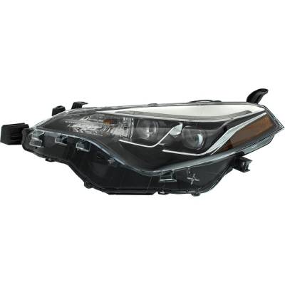Rareelectrical - Headlight Compatible With 2017-2019 Toyota Corolla 1.8L I4 Left Driver Side Halogen Rt10010020q - Image 1