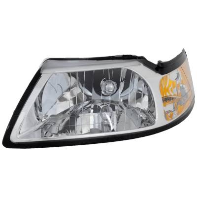 Rareelectrical - Headlight Compatible With 1999-2000 Ford Mustang Left Driver Side Halogen Rf10010070 - Image 2