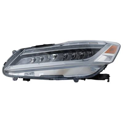 Rareelectrical - New Headlight Compatible With 2016-2017 Honda Accord 2.4L 3.5L I4 K24w J35y Lfa Left Driver Side Led - Image 1
