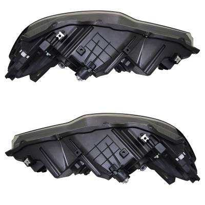 Rareelectrical - New Pair Of Headlights Compatible With Honda Ridgeline Rtl Crew Cab Pickup 2017 2018 2019 2020 By - Image 1