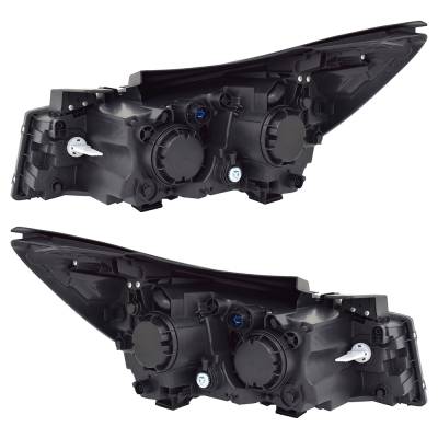 Rareelectrical - New Pair Of Headlights Compatible With Kia Sedona Lx Mini Passenger Van 2019 2020 2021 By Part - Image 2