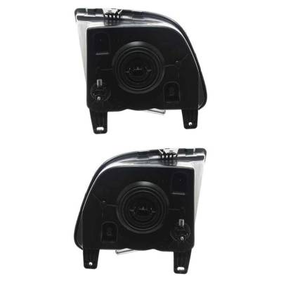 Rareelectrical - New Pair Of Halogen Headlights Compatible With Ford Mustang Bullitt Coupe 2007 2008 2009 By Part - Image 2