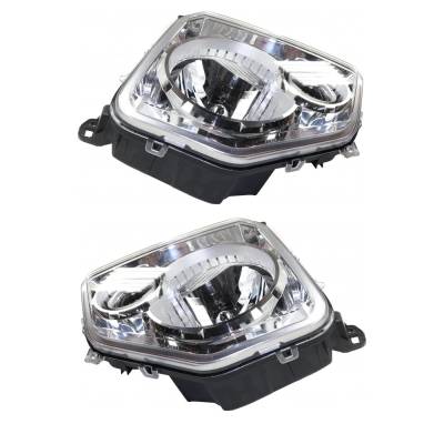 Rareelectrical - New Pair Of Halogen Headlights Compatible With Jeep Liberty Jet Sport Utility 4 Door 3.7L 2012 By - Image 3