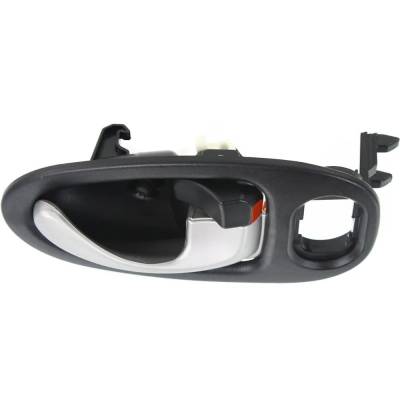 Rareelectrical - Front Or Rear Passenger Side Interior Door Handle Compatible With 2002-2005 Saturn Vue Black Bezel - Image 4