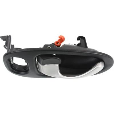 Rareelectrical - Front Driver Side Interior Door Handle Compatible With 2002-2005 Saturn Vue Black Bezel With Silver - Image 4