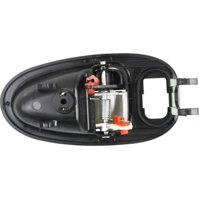 Rareelectrical - Front Driver Side Interior Door Handle Compatible With 2002-2005 Saturn Vue Black Bezel With Silver - Image 5