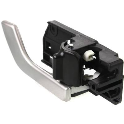 Rareelectrical - Front Passenger Side Interior Door Handle Compatible With 2003-2008 Hyundai Tiburon Silver With Lock - Image 2