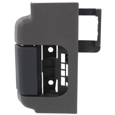 Rareelectrical - Left Rear Interior Door Handle Compatible With 2009-2014 Ford F-150 Gray Bezel With Black Lever - Image 1