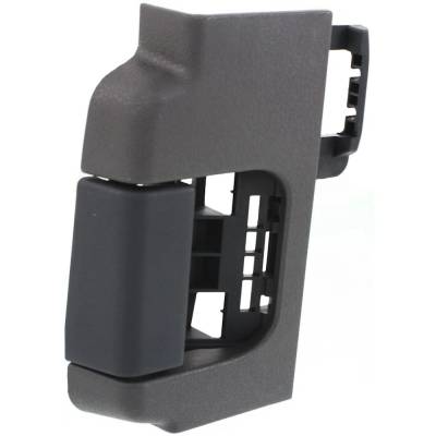 Rareelectrical - Left Rear Interior Door Handle Compatible With 2009-2014 Ford F-150 Gray Bezel With Black Lever - Image 3