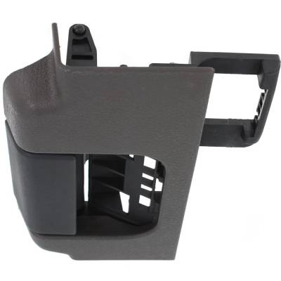 Rareelectrical - Left Rear Interior Door Handle Compatible With 2009-2014 Ford F-150 Gray Bezel With Black Lever - Image 4