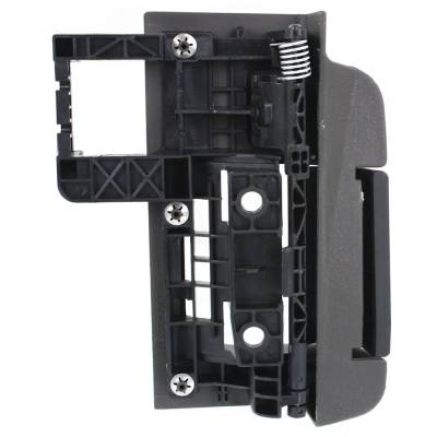 Rareelectrical - Left Rear Interior Door Handle Compatible With 2009-2014 Ford F-150 Gray Bezel With Black Lever - Image 5