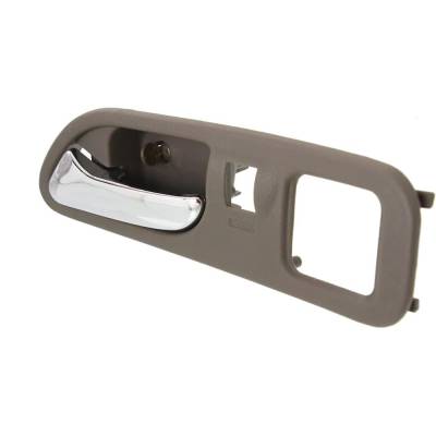 Rareelectrical - Front Driver Side Interior Door Handle Compatible With 1999-2006 Acura Tl Acura Mdx Beige Bezel - Image 2