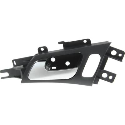 Front Driver Side Interior Door Handle Compatible With 2004-2008 Acura Tl Chrome Lever With Black