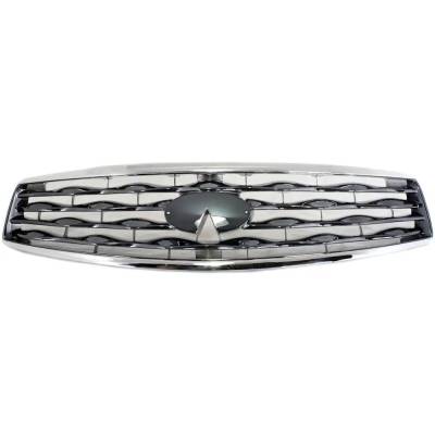Rareelectrical - New Gray Insert Grille Assembly Compatible With Infiniti Fx50 Base 8 Cyl 5.0L Fx35 Base 6 Cyl 3.5L - Image 1