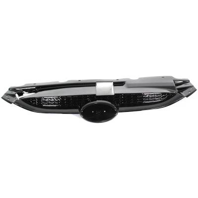 New Black Grille Assembly Compatible With Hyundai Tucson Gls 4 Cyl 2.0L Tucson Gl 4 Cyl 2.0L Tucson