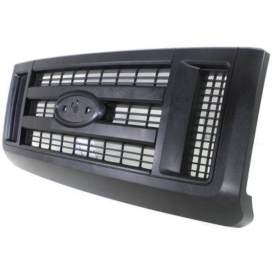 Rareelectrical - New Painted Black Grille Assembly Compatible With Ford E-350 Super Duty Base 10 Cyl 6.8L E-350 Super - Image 3