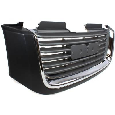 Rareelectrical - New Grille Assembly Compatible With Gmc Envoy Sle 6 Cyl 4.2L Envoy Xl Slt 6 Cyl 4.2L Envoy Xuv Sle 8 - Image 3