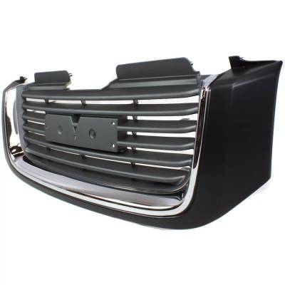 Rareelectrical - New Grille Assembly Compatible With Gmc Envoy Slt 6 Cyl 4.2L Envoy Xl Sle 8 Cyl 5.3L Envoy Xl Denali - Image 2