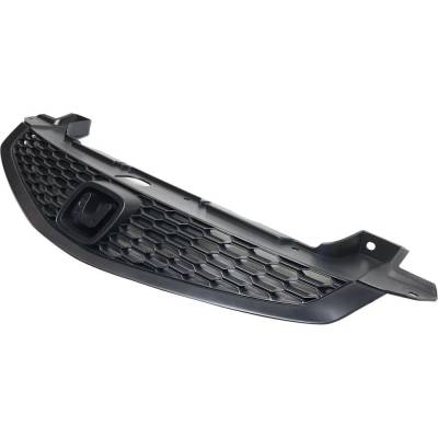 Rareelectrical - New Painted Black Grille Assembly Compatible With Honda Civic Ex 4 Cyl 1.8L Civic Lx 4 Cyl 1.8L - Image 3