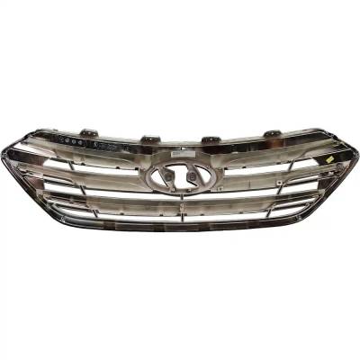 Rareelectrical - New Painted Gray Grille Assembly Compatible With Hyundai Santa Fe Sport 2.0T Ultimate 4 Cyl 2.0L - Image 5