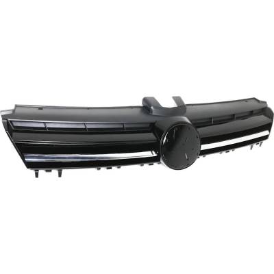 Rareelectrical - New Textured Black Grille Assembly Compatible With Volkswagen Golf Sportwagen Highline Tdi 4 Cyl - Image 1