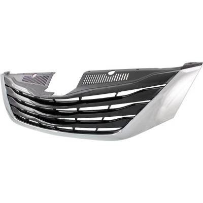 Rareelectrical - Chrome Shell Grille Assembly Compatible With Toyota Sienna Le 6 Cyl 3.5L 2015-2017 By To1200398 - Image 2
