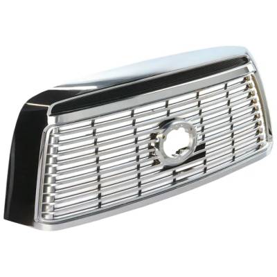 Rareelectrical - New Chrome Shell Grille Assembly Compatible With Toyota Tundra Limited 8 Cyl 5.7L Tundra Sr5 8 Cyl - Image 3