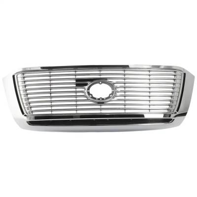 Rareelectrical - New Chrome Shell Grille Assembly Compatible With Toyota Tundra Limited 8 Cyl 5.7L Tundra Base 6 Cyl - Image 4