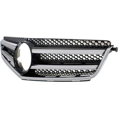 Rareelectrical - New Chrome Shell Grille Assembly Compatible With Mercedes Benz C300 Sport 6 Cyl 3.0L C63 Amg Base 8 - Image 2