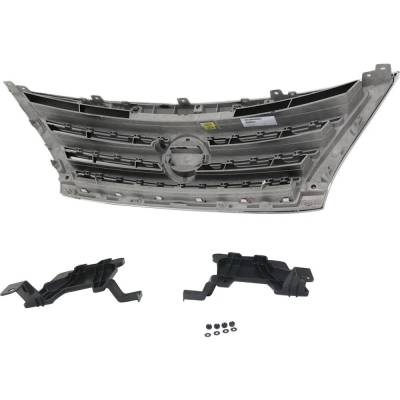 Rareelectrical - New OEM Grade Chrome Shell Grille Assembly Compatible With Nissan Sentra Sr 4 Cyl 1.8L 2013-2015 - Image 5