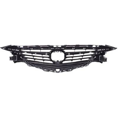 Rareelectrical - New Textured Gray Grille Assembly Compatible With Mazda 6 Gt 4 Cyl 2.5L 6 Grand Touring 4 Cyl 2.5L - Image 5