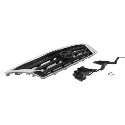 Rareelectrical - New OEM Grade Chrome Shell Grille Assembly Compatible With Nissan Sentra Sr 4 Cyl 1.8L 2013-2015 By - Image 3