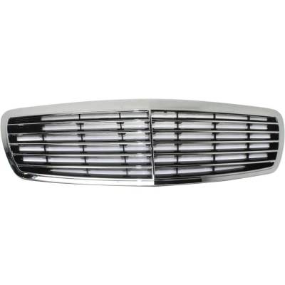 New Chrome Shell Grille Assembly Compatible With Mercedes Benz E320 4Matic 6 Cyl 3.2L E320 Base 6