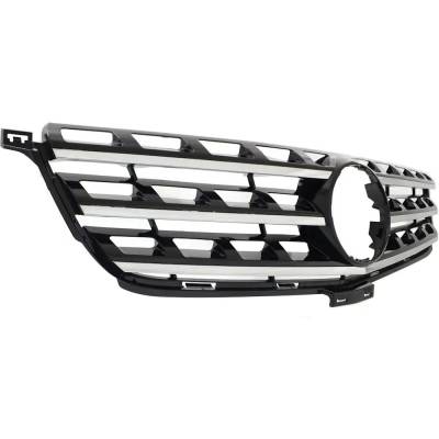 Rareelectrical - New Painted Black Grille Assembly Compatible With Mercedes Benz Ml250 Bluetec 4Matic 4 Cyl 2.1L - Image 3