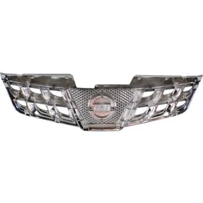 Rareelectrical - New Chrome Shell Grille Assembly Compatible With Nissan Rogue Sl 4 Cyl 2.5L Rogue Sv 4 Cyl 2.5L - Image 5