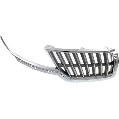RAREELECTRICAL - New Chrome Shell Grille Assembly Compatible With Lincoln Mkz Base 6 Cyl 3.5L Mkz Hybrid 4 Cyl 2.5L - Image 4