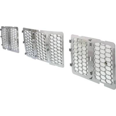 Rareelectrical - New Grille Assembly Compatible With Jeep Grand Cherokee Overland 8 Cyl 5.7L Grand Cherokee Laredo 6 - Image 2