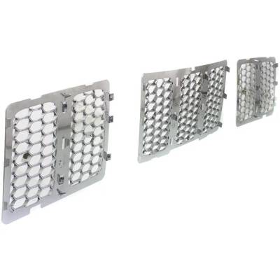 Rareelectrical - New Grille Assembly Compatible With Jeep Grand Cherokee Overland 8 Cyl 5.7L Grand Cherokee Laredo 6 - Image 3