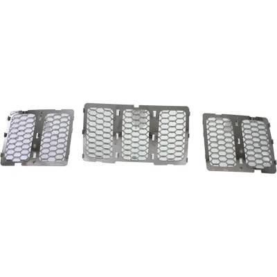 Rareelectrical - New Grille Assembly Compatible With Jeep Grand Cherokee Overland 6 Cyl 3.0L Grand Cherokee Limited 6 - Image 1