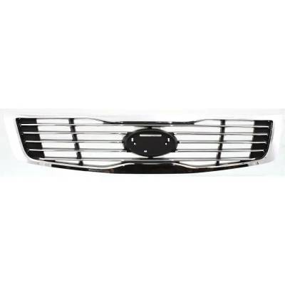 New Chrome Grille Assembly Compatible With Kia Optima Lx 6 Cyl 2.7L Magentis Lx Premium 4 Cyl 2.4L