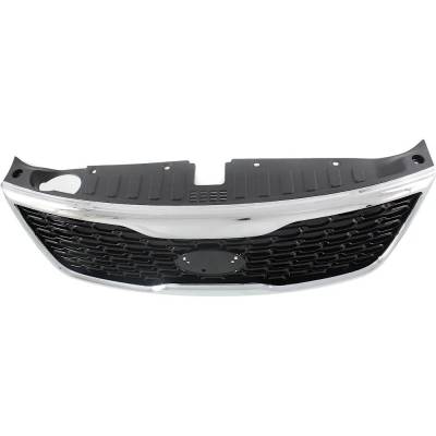 Rareelectrical - New Painted Black Grille Assembly Compatible With Kia Sorento Limited 6 Cyl 3.3L Sorento Lx 4 Cyl - Image 4