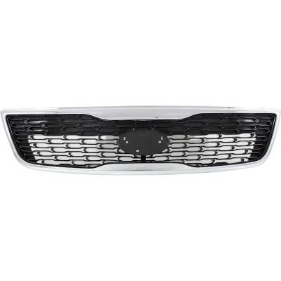 Rareelectrical - New Painted Black Grille Assembly Compatible With Kia Sorento Lx 4 Cyl 2.4L Sorento Limited 6 Cyl - Image 1