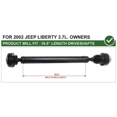 Rareelectrical - New Front Prop Shaft Assembly Compatible With 2002-2007 Jeep Liberty Rocky Mountain Edition 2.4L - Image 2