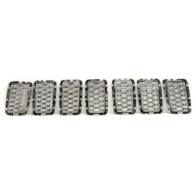 Rareelectrical - New Chrome Grille Assembly Compatible With Jeep Grand Cherokee Overland 6 Cyl 3.6L Grand Cherokee - Image 5