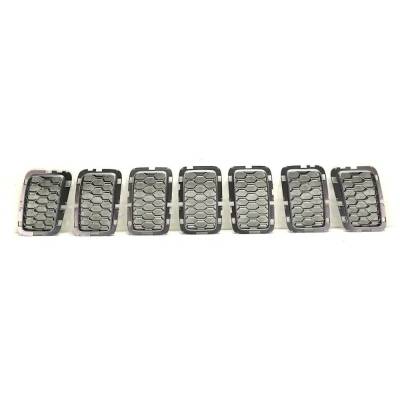 New Chrome Grille Assembly Compatible With Jeep Grand Cherokee Wk Limited 6 Cyl 3.6L Grand Cherokee