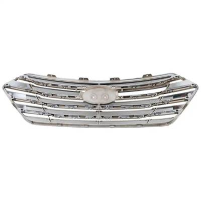 Rareelectrical - New Chrome Grille Assembly Compatible With Hyundai Santa Fe Gls 6 Cyl 3.3L Santa Fe Se 6 Cyl 3.3L - Image 4