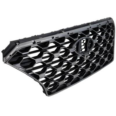 Rareelectrical - New Textured Gray Grille Assembly Compatible With Hyundai Santa Fe Preferred 4 Cyl 2.4L Santa Fe - Image 3